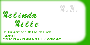 melinda mille business card